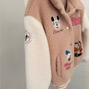Disney Tan and Cream Embroidered Jacket